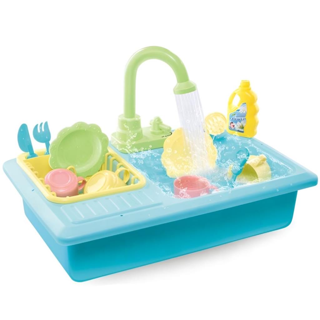 Kids Pretend Play Water Sink with Accessories